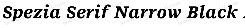 Spezia Serif Narrow Black D字体转换